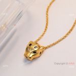 TOP Replica Cartier Panthere Necklace Leopard Pendant S925 coated Gold